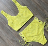 The lace bikini - Yellow